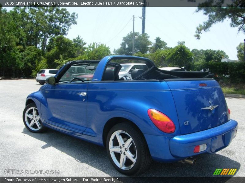 Electric Blue Pearl / Dark Slate Gray 2005 Chrysler PT Cruiser GT Convertible