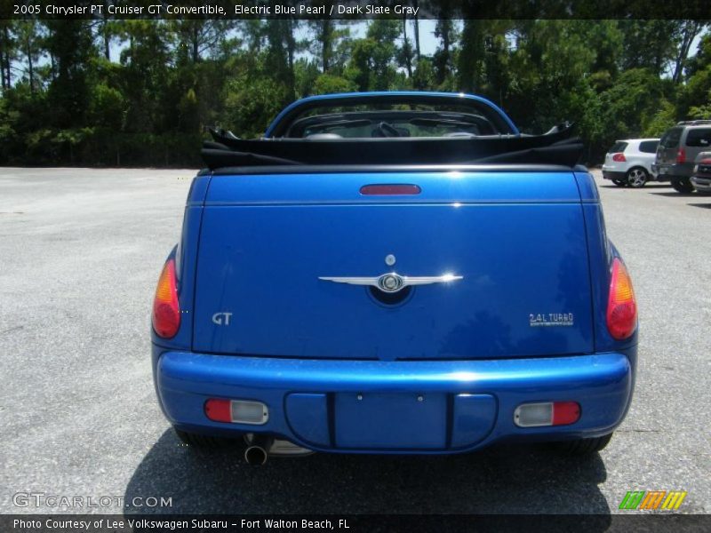 Electric Blue Pearl / Dark Slate Gray 2005 Chrysler PT Cruiser GT Convertible
