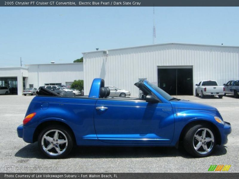 Electric Blue Pearl / Dark Slate Gray 2005 Chrysler PT Cruiser GT Convertible