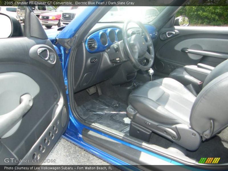 Electric Blue Pearl / Dark Slate Gray 2005 Chrysler PT Cruiser GT Convertible