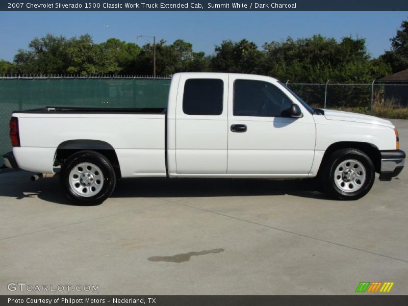 Summit White / Dark Charcoal 2007 Chevrolet Silverado 1500 Classic Work Truck Extended Cab