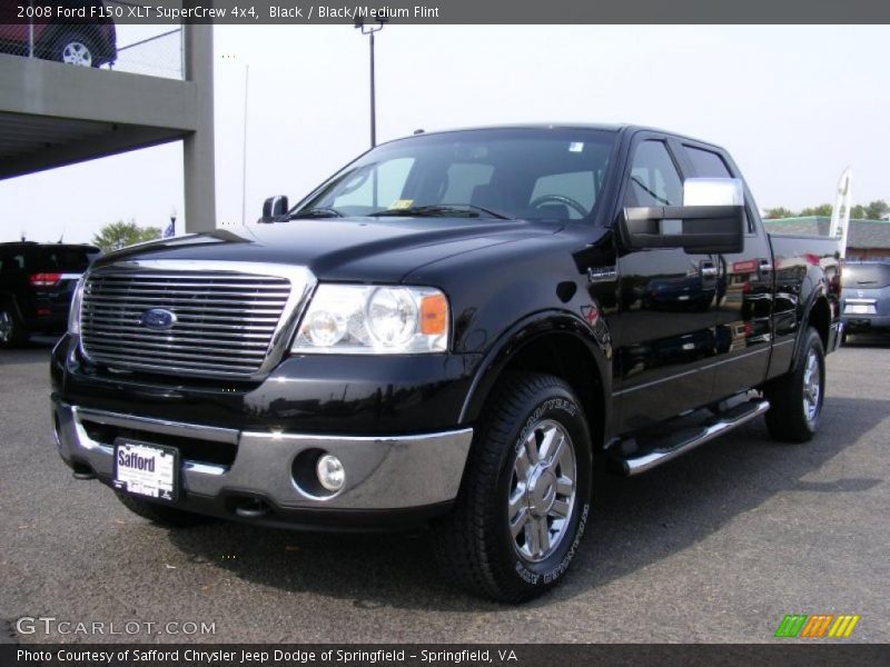Black / Black/Medium Flint 2008 Ford F150 XLT SuperCrew 4x4