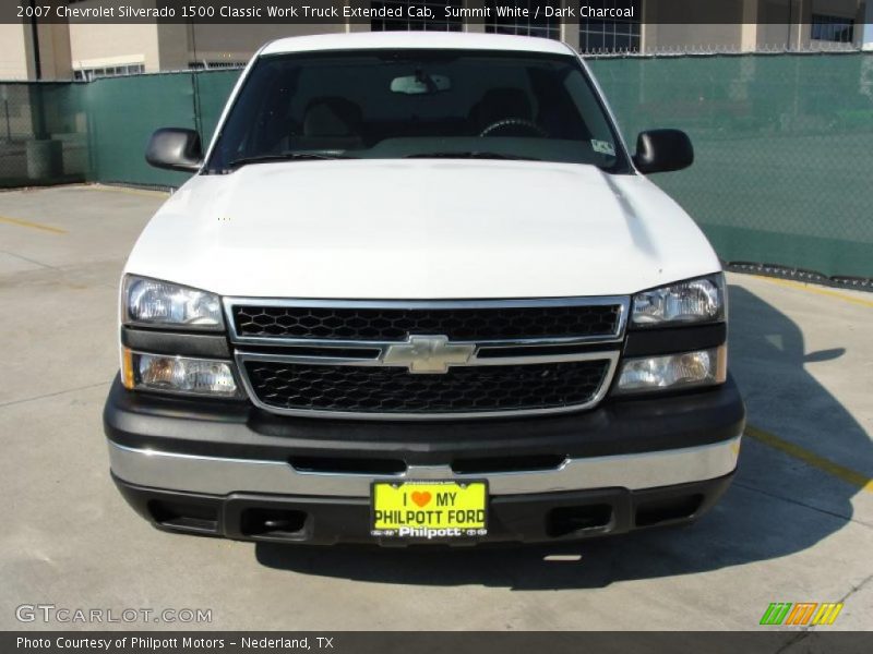 Summit White / Dark Charcoal 2007 Chevrolet Silverado 1500 Classic Work Truck Extended Cab