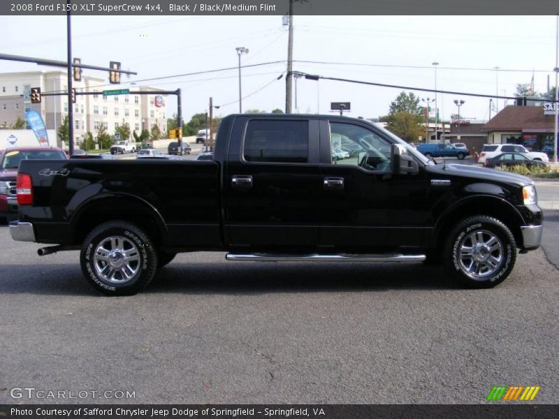 Black / Black/Medium Flint 2008 Ford F150 XLT SuperCrew 4x4