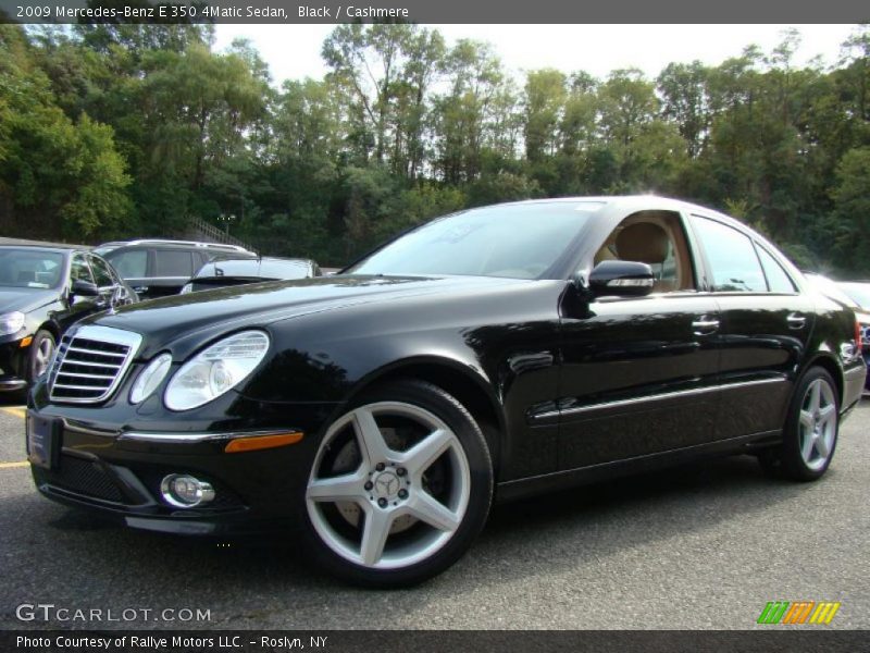 Black / Cashmere 2009 Mercedes-Benz E 350 4Matic Sedan