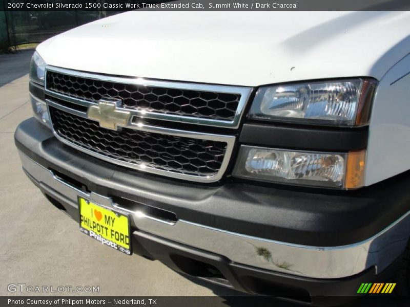 Summit White / Dark Charcoal 2007 Chevrolet Silverado 1500 Classic Work Truck Extended Cab