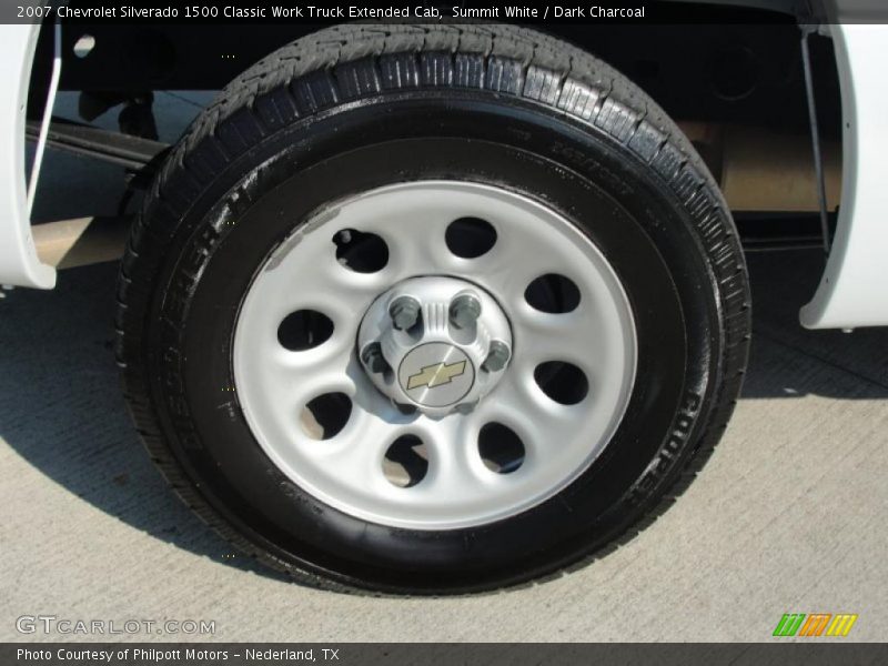 Summit White / Dark Charcoal 2007 Chevrolet Silverado 1500 Classic Work Truck Extended Cab