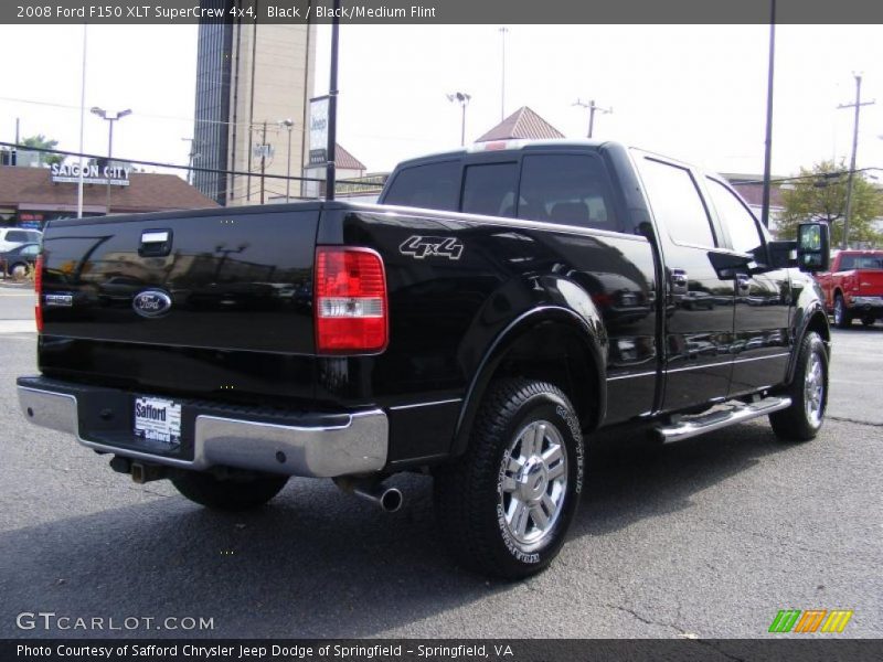 Black / Black/Medium Flint 2008 Ford F150 XLT SuperCrew 4x4