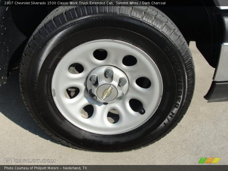 Summit White / Dark Charcoal 2007 Chevrolet Silverado 1500 Classic Work Truck Extended Cab