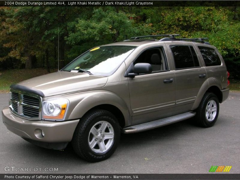 Light Khaki Metallic / Dark Khaki/Light Graystone 2004 Dodge Durango Limited 4x4