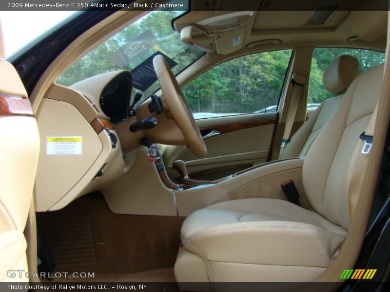 Black / Cashmere 2009 Mercedes-Benz E 350 4Matic Sedan