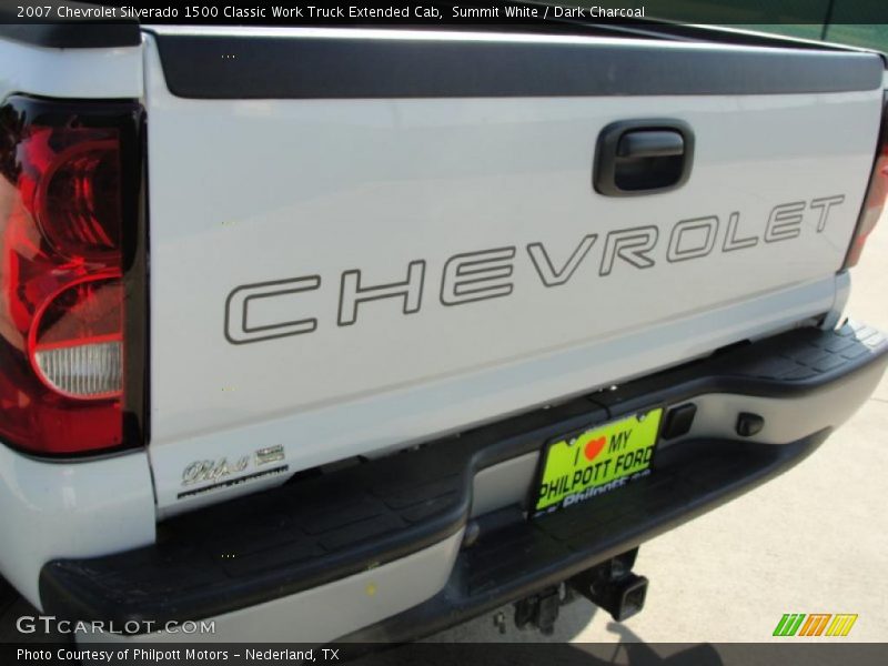 Summit White / Dark Charcoal 2007 Chevrolet Silverado 1500 Classic Work Truck Extended Cab