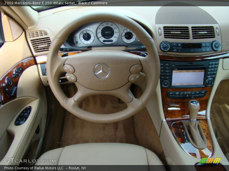 Black / Cashmere 2009 Mercedes-Benz E 350 4Matic Sedan