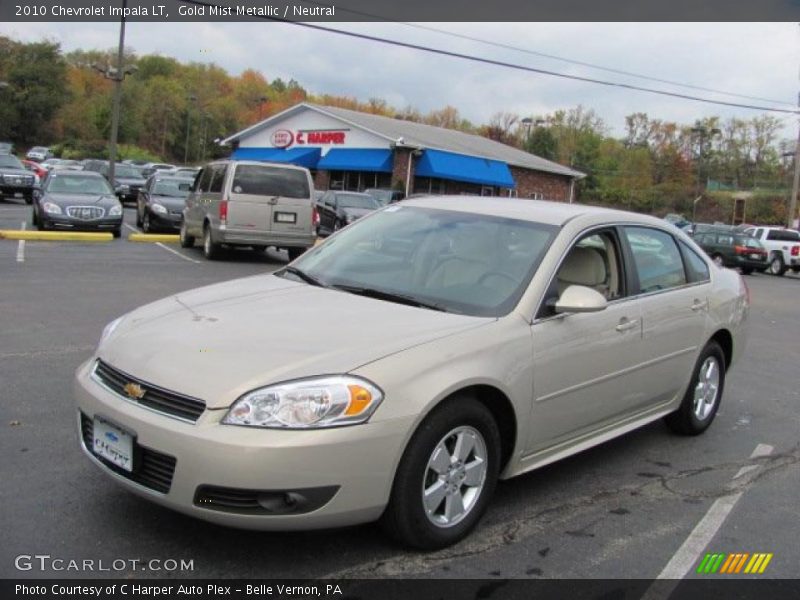 Gold Mist Metallic / Neutral 2010 Chevrolet Impala LT