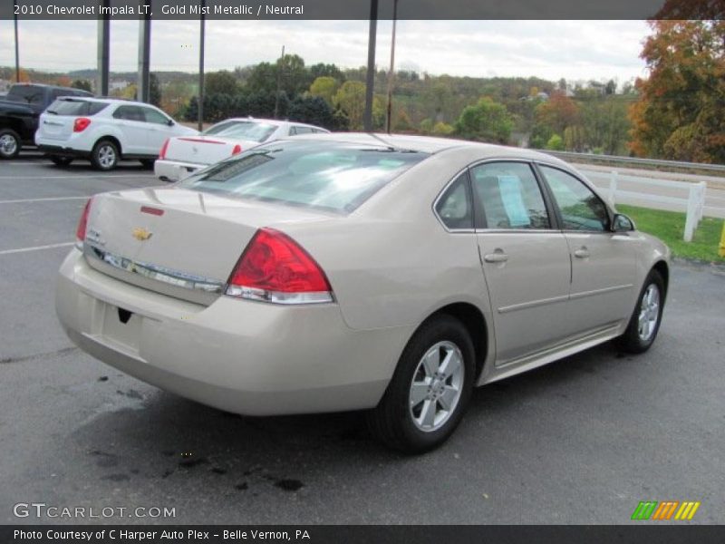 Gold Mist Metallic / Neutral 2010 Chevrolet Impala LT