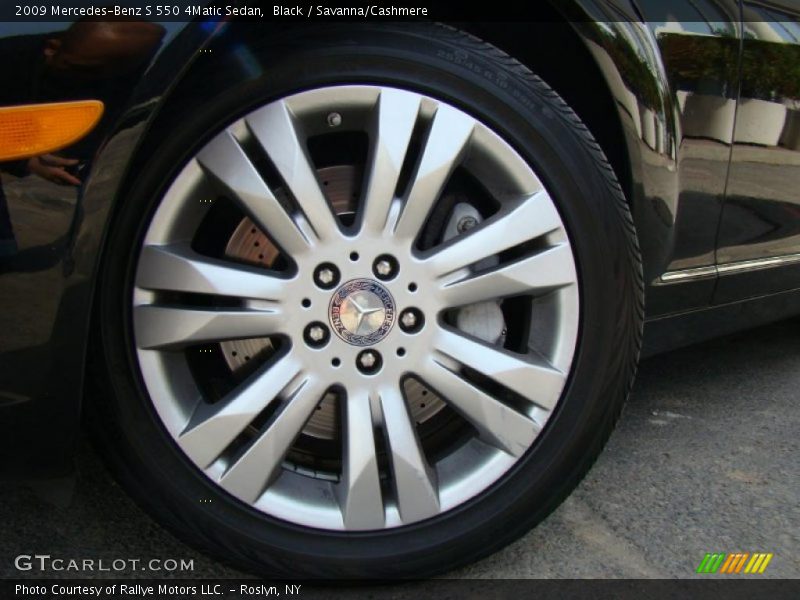 Black / Savanna/Cashmere 2009 Mercedes-Benz S 550 4Matic Sedan