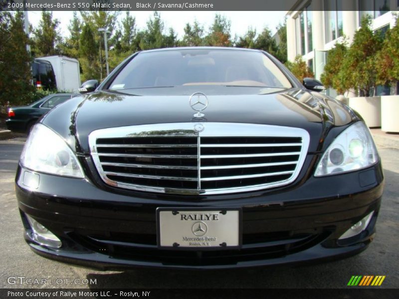 Black / Savanna/Cashmere 2009 Mercedes-Benz S 550 4Matic Sedan