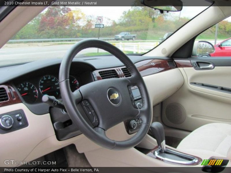 Gold Mist Metallic / Neutral 2010 Chevrolet Impala LT