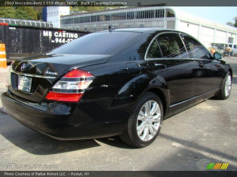 Black / Savanna/Cashmere 2009 Mercedes-Benz S 550 4Matic Sedan
