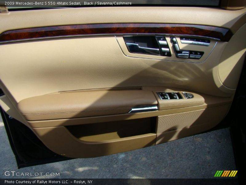 Black / Savanna/Cashmere 2009 Mercedes-Benz S 550 4Matic Sedan