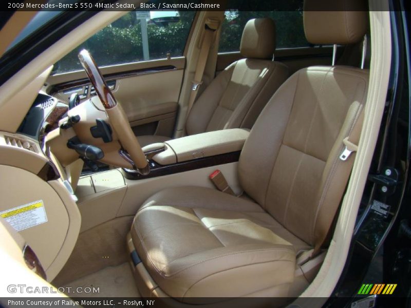 Black / Savanna/Cashmere 2009 Mercedes-Benz S 550 4Matic Sedan