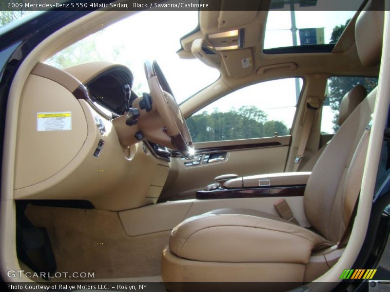 Black / Savanna/Cashmere 2009 Mercedes-Benz S 550 4Matic Sedan