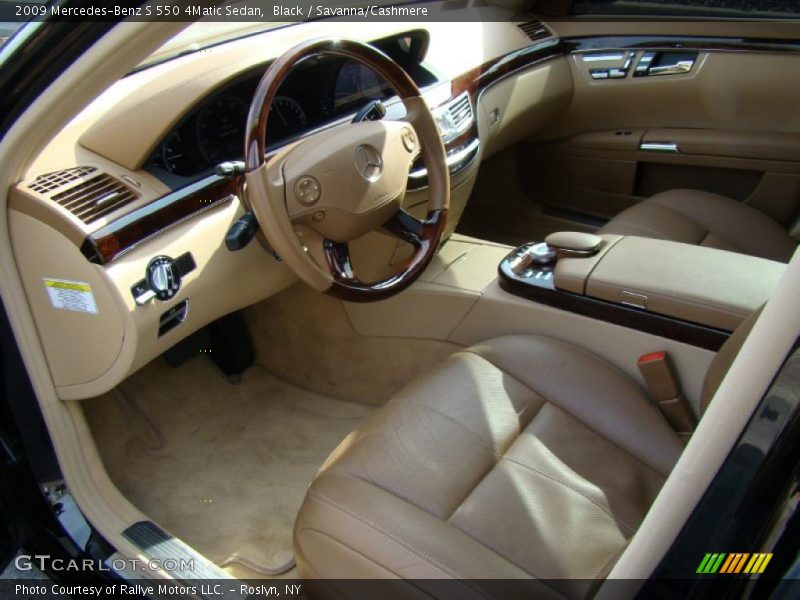 Black / Savanna/Cashmere 2009 Mercedes-Benz S 550 4Matic Sedan