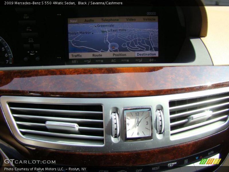 Black / Savanna/Cashmere 2009 Mercedes-Benz S 550 4Matic Sedan