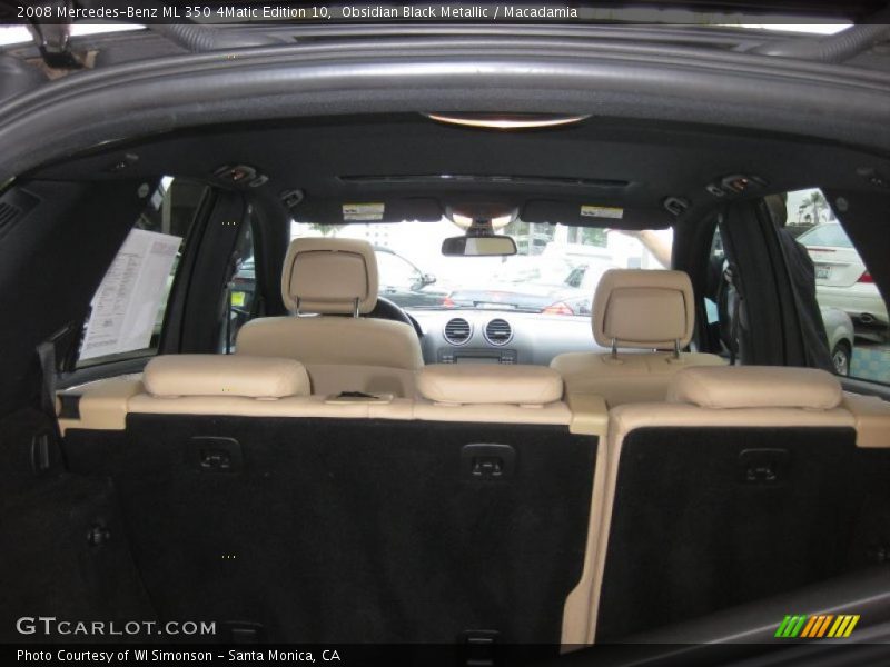 Obsidian Black Metallic / Macadamia 2008 Mercedes-Benz ML 350 4Matic Edition 10