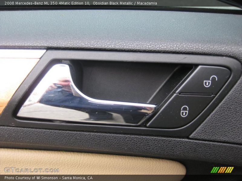 Obsidian Black Metallic / Macadamia 2008 Mercedes-Benz ML 350 4Matic Edition 10