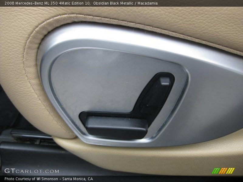 Obsidian Black Metallic / Macadamia 2008 Mercedes-Benz ML 350 4Matic Edition 10