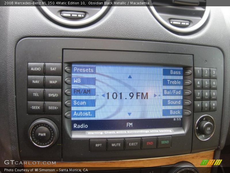 Obsidian Black Metallic / Macadamia 2008 Mercedes-Benz ML 350 4Matic Edition 10