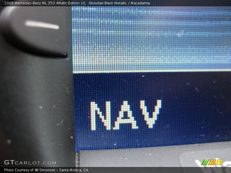 Obsidian Black Metallic / Macadamia 2008 Mercedes-Benz ML 350 4Matic Edition 10