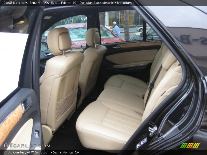 Obsidian Black Metallic / Macadamia 2008 Mercedes-Benz ML 350 4Matic Edition 10