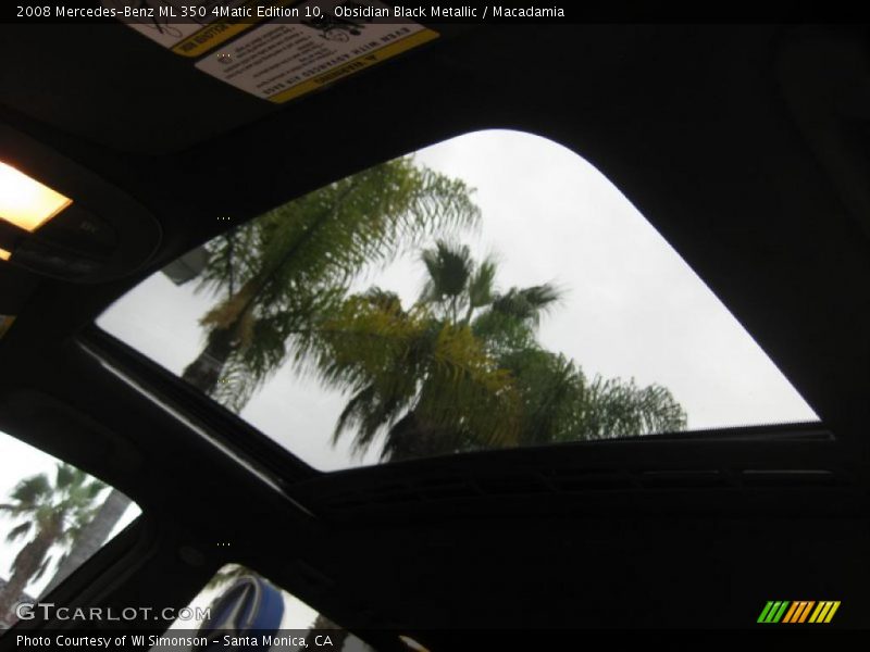 Obsidian Black Metallic / Macadamia 2008 Mercedes-Benz ML 350 4Matic Edition 10