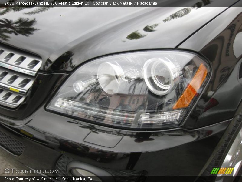 Obsidian Black Metallic / Macadamia 2008 Mercedes-Benz ML 350 4Matic Edition 10