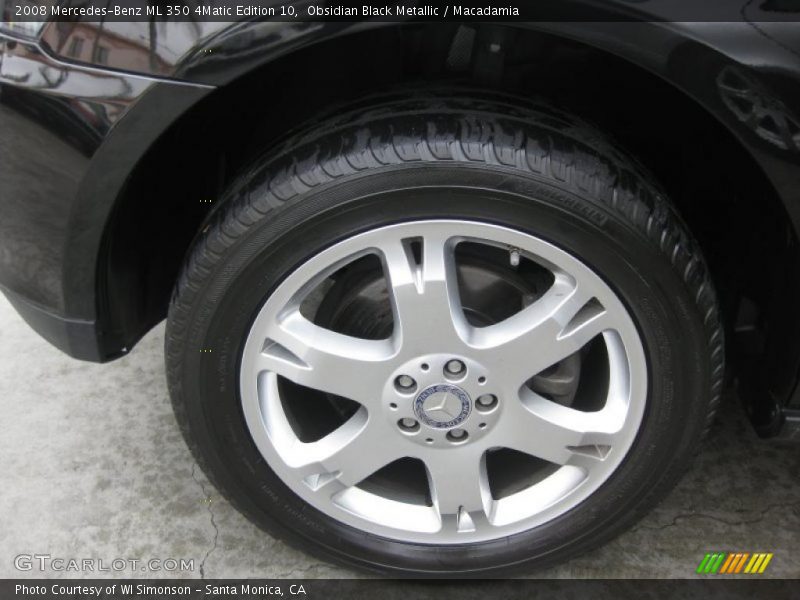 Obsidian Black Metallic / Macadamia 2008 Mercedes-Benz ML 350 4Matic Edition 10