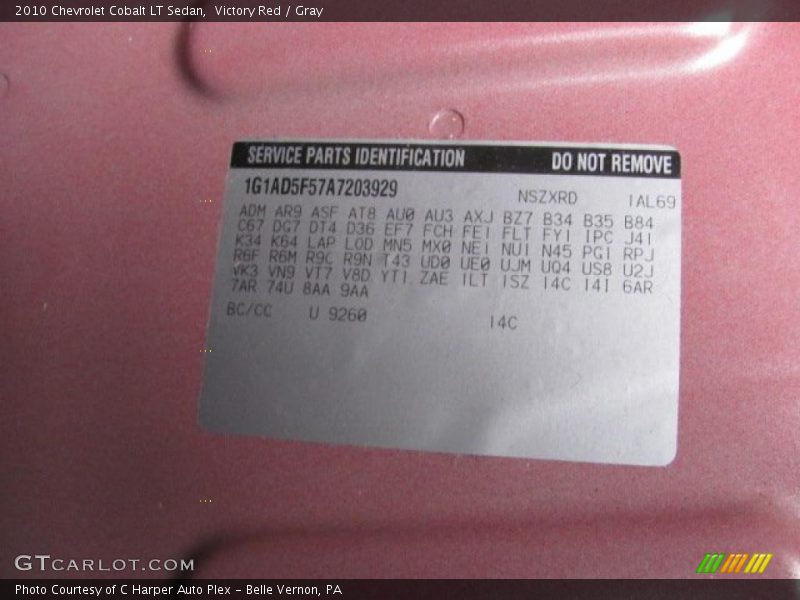 Victory Red / Gray 2010 Chevrolet Cobalt LT Sedan