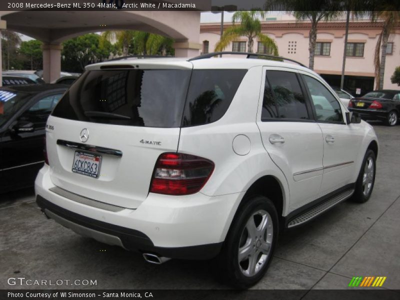 Arctic White / Macadamia 2008 Mercedes-Benz ML 350 4Matic