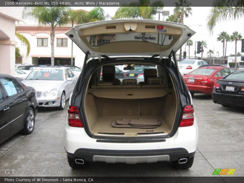 Arctic White / Macadamia 2008 Mercedes-Benz ML 350 4Matic