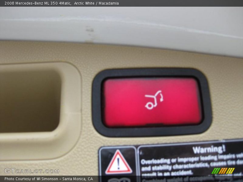 Arctic White / Macadamia 2008 Mercedes-Benz ML 350 4Matic