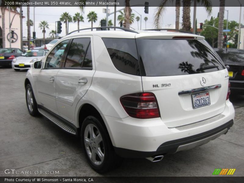 Arctic White / Macadamia 2008 Mercedes-Benz ML 350 4Matic