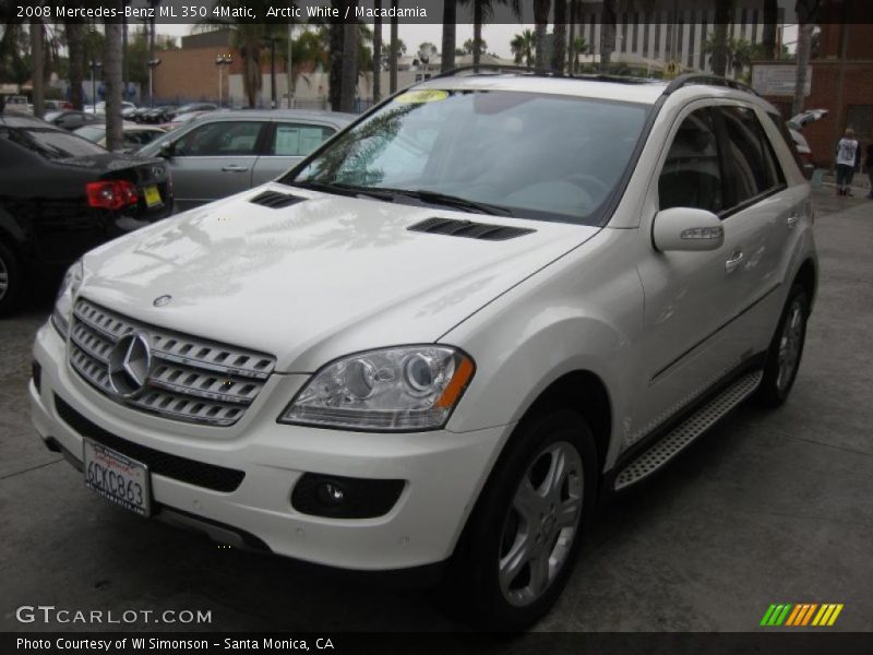 Arctic White / Macadamia 2008 Mercedes-Benz ML 350 4Matic