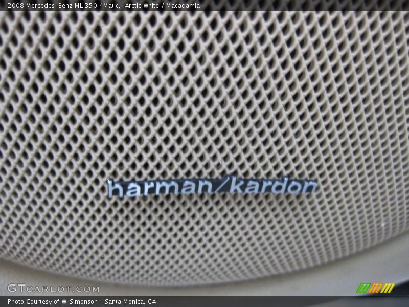 Arctic White / Macadamia 2008 Mercedes-Benz ML 350 4Matic
