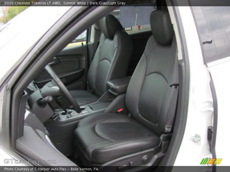 Summit White / Dark Gray/Light Gray 2010 Chevrolet Traverse LT AWD