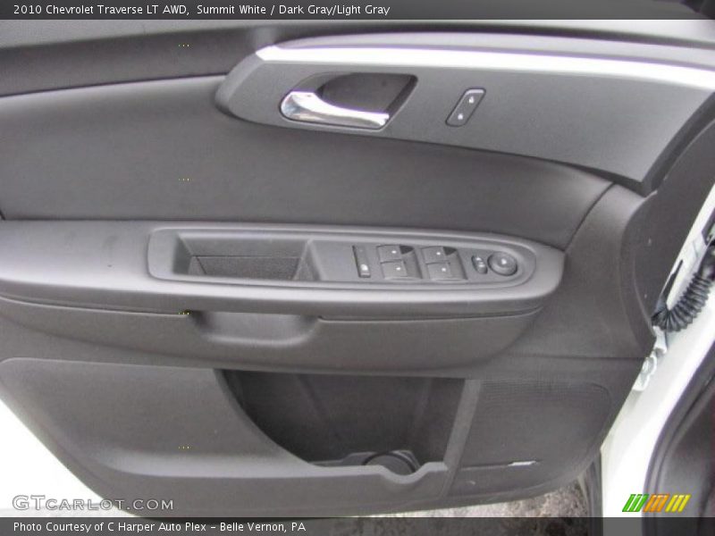 Summit White / Dark Gray/Light Gray 2010 Chevrolet Traverse LT AWD