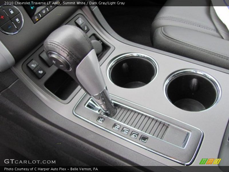 Summit White / Dark Gray/Light Gray 2010 Chevrolet Traverse LT AWD
