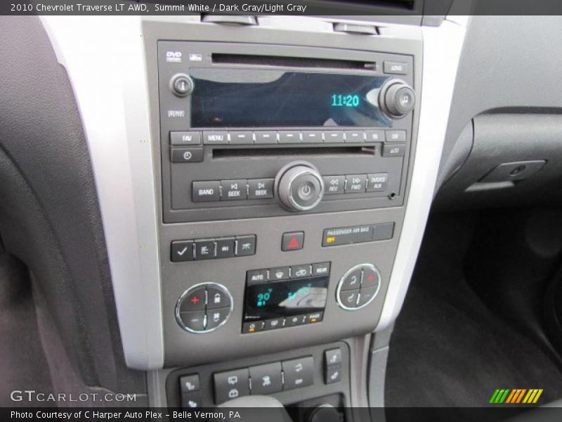 Summit White / Dark Gray/Light Gray 2010 Chevrolet Traverse LT AWD