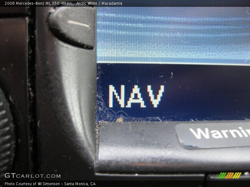Arctic White / Macadamia 2008 Mercedes-Benz ML 350 4Matic