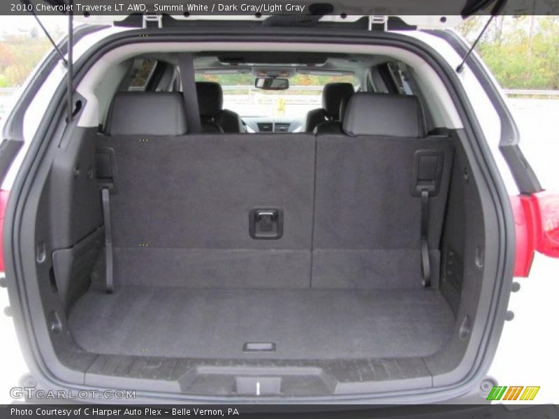 Summit White / Dark Gray/Light Gray 2010 Chevrolet Traverse LT AWD